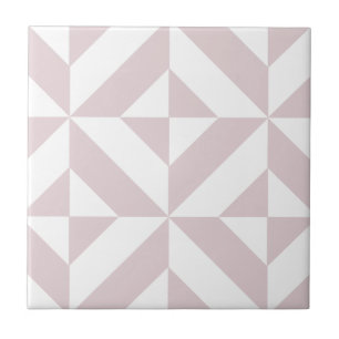 Lilac Lila Geometric Deko Cube Pattern Fliese