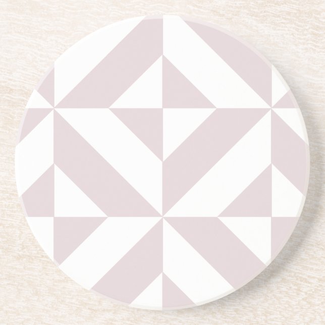Lilac Lila Geometric Deko Cube Pattern Getränkeuntersetzer (Vorne)