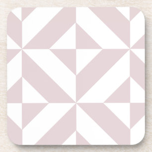 Lilac Lila Geometric Deko Cube Pattern Untersetzer