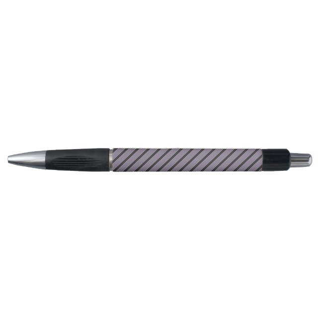 Lilac-lila-Holzkohle-Fünf-Streifen Kugelschreiber (Vorderseite)