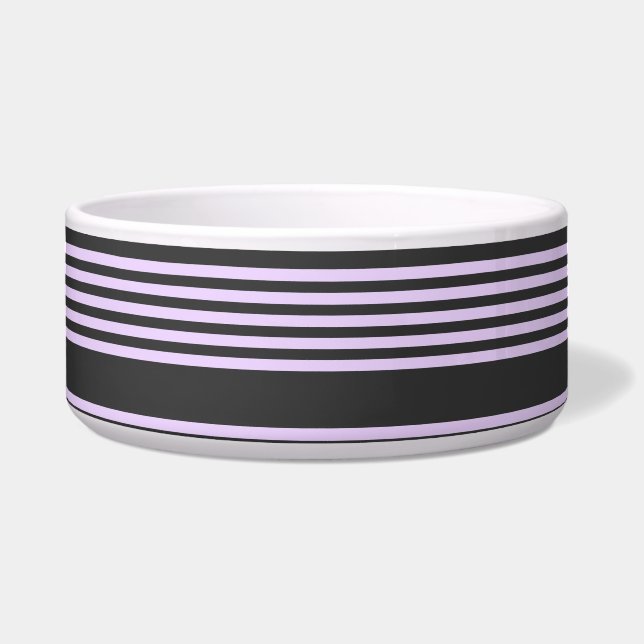 Lilac-lila-Holzkohle-Fünf-Streifen Napf (Vorderseite)