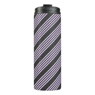 Lilac-lila-Holzkohle-Fünf-Streifen Thermosbecher