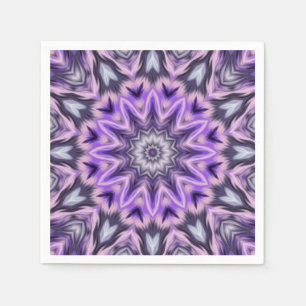 Lilac lila Mandala Serviette