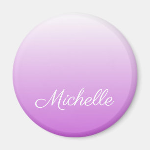 Lilac lila ombre personalisiert name magnet