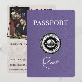 Lilac Lila Reno Passport Save the Date