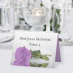 Lilac Lila Rose Wedding DIY Fold Platzkarte Tischnummer