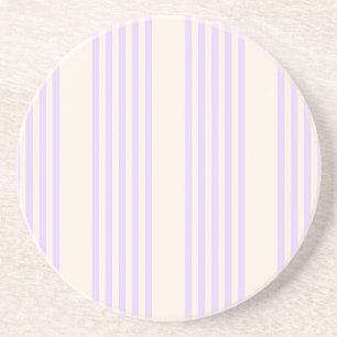 Lilac lila und beige fünf Streifen Getränkeuntersetzer