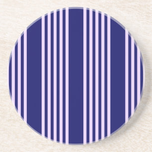 Lilac lila und blau fünf Streifen Muster Getränkeuntersetzer