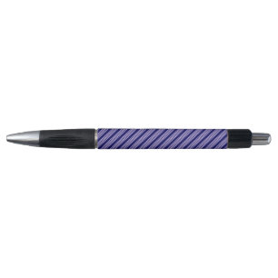 Lilac lila und blau fünf Streifen Muster Kugelschreiber