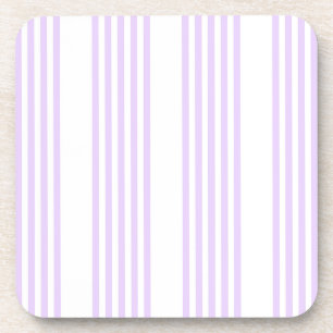 Lilac-lila-weiß-Streifen Getränkeuntersetzer