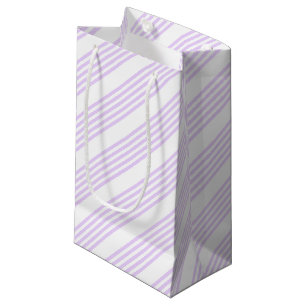 Lilac-lila-weiß-Streifen Kleine Geschenktüte