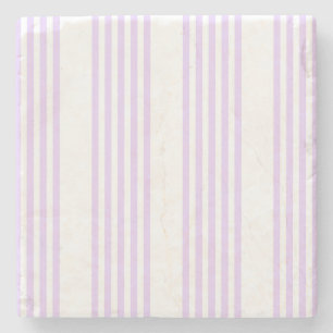 Lilac-lila-weiß-Streifen Steinuntersetzer