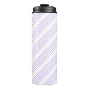 Lilac-lila-weiß-Streifen Thermosbecher
