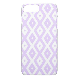 Lilac-lila-weißes Diamantmuster Case-Mate iPhone Hülle
