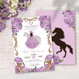 Lilac Lila Western Charro Vestidos Quinceanera Einladung