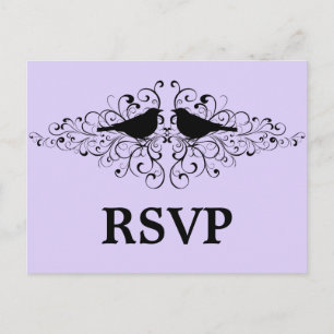 Lilac Love Bird Wirbel UAWG Postkarte