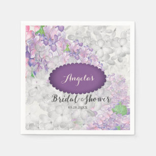 Lilac Loveliness Scalloped Violet Serviette