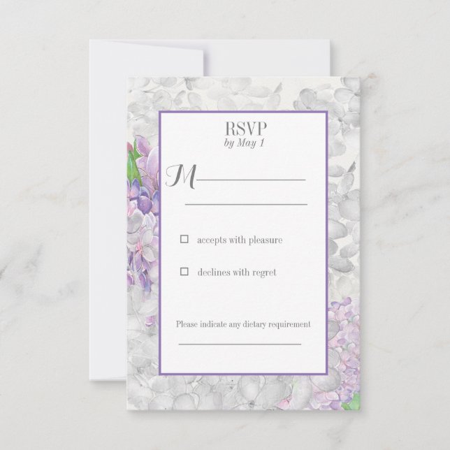 Lilac Loveliness UAWG RSVP Karte (Vorderseite)