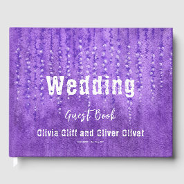 Lilac Lupines Wedding Gästebuch