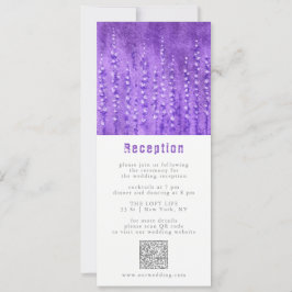 Lilac Lupines Wedding Reception Enclosure Card Einladung