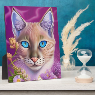 Lilac Lynx Point Siamese cat lila Fotoplatte