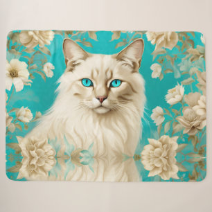 Lilac Lynx Point Siamese Portrait Art Sherpadecke