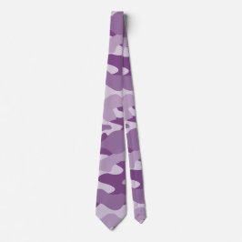 Lilac Monocolor Camouflage Krawatte