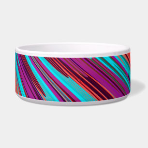 Lilac Orange Aquamarine Abstrakte geometrische Fea Napf