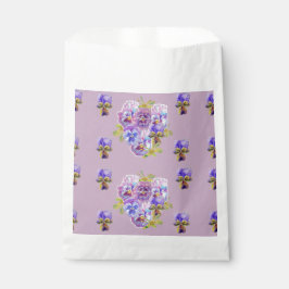 Lilac Pansy Purple Blumen Blumenkästen Gastgeschen Geschenktütchen