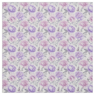 Lilac Peony rose Tissu Élégant Botanique Floral