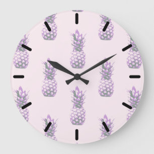 Lilac pinaple große wanduhr
