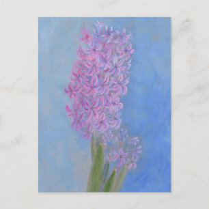 Lilac Pink Hyacinth Blume Postkarte