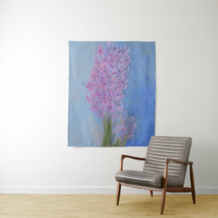 Lilac Pink Hyacinth Blume Wandteppich
