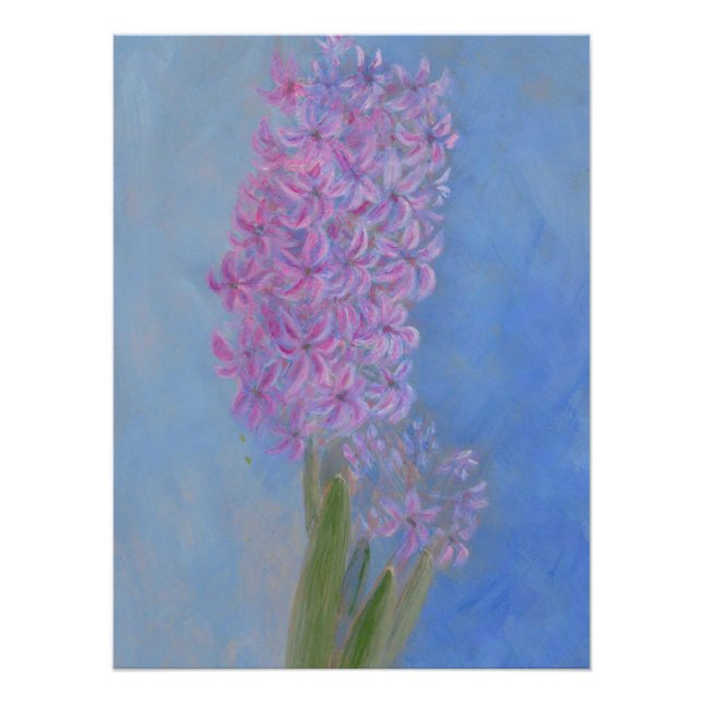 Lilac Pink Hyacinth Poster (Vorderseite)