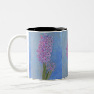 Lilac Pink Hyacinth Zweifarbige Tasse