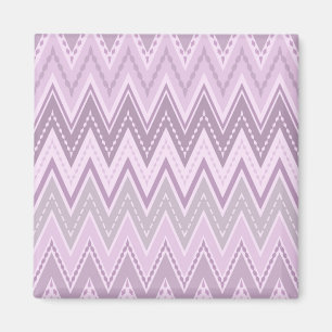 Lilac, pink, zigzack magnet