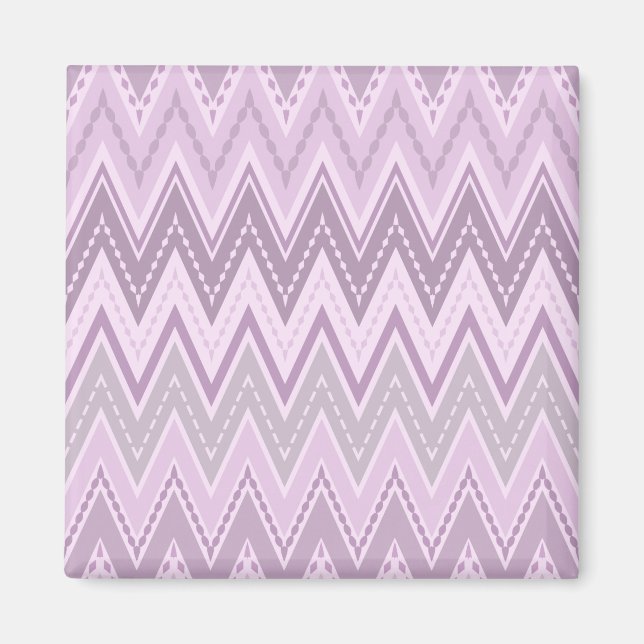 Lilac, pink, zigzack magnet (Vorne)