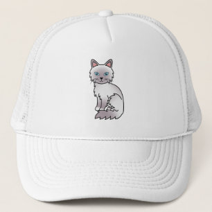 Lilac Point Birman / Ragdoll Cute Cartoon Cat Truckerkappe