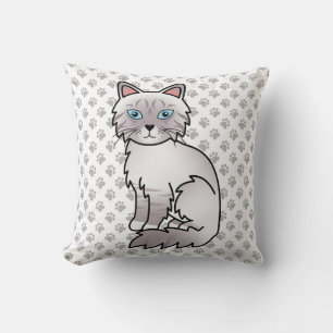 Lilac Point Tabby Birman / Ragdoll Niedlich Cat & Kissen