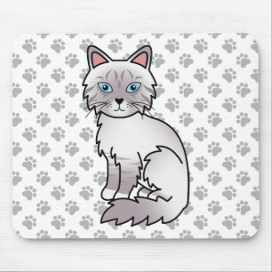 Lilac Point Tabby Birman / Ragdoll Niedlich Cat & Mousepad