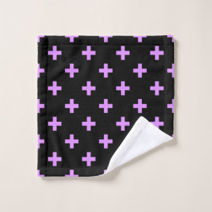 Lilac polka croise sur noir