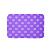 Lilac polka dots on periwinkle