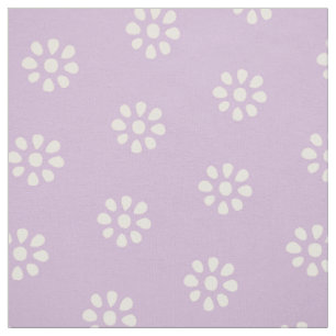 Lilac Purple Blumen Boho Ästhetisches Muster Stoff
