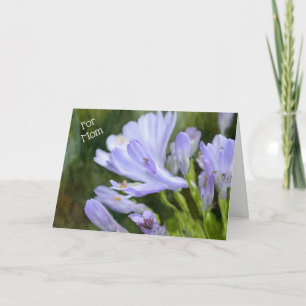 Lilac Purple Flowers Art Carte de fête des mères