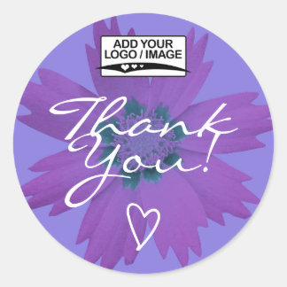 Lilac Purple Merci Étiquette Logo Modèle