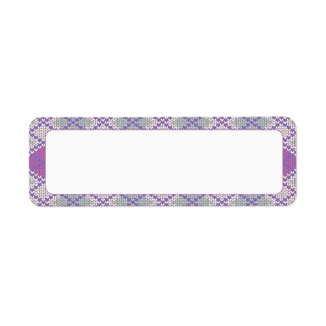LILAC RAUTE STRICK .75"x2.25" Labels (Vorne)