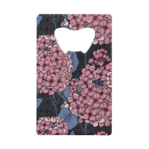 Lilac rose sur bleu foncé