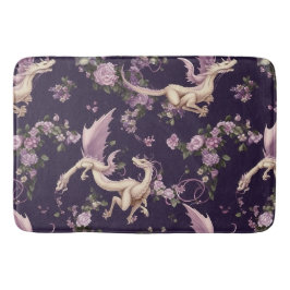 Lilac, Rose und weiße Drachen Bath Mat Badematte