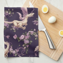 Lilac, Rose, Weiße Drachen Küchentücher