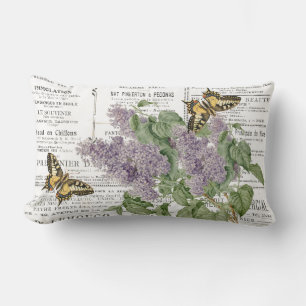 Lilac Schwalbenschwanz Schmetterling Französische Lendenkissen